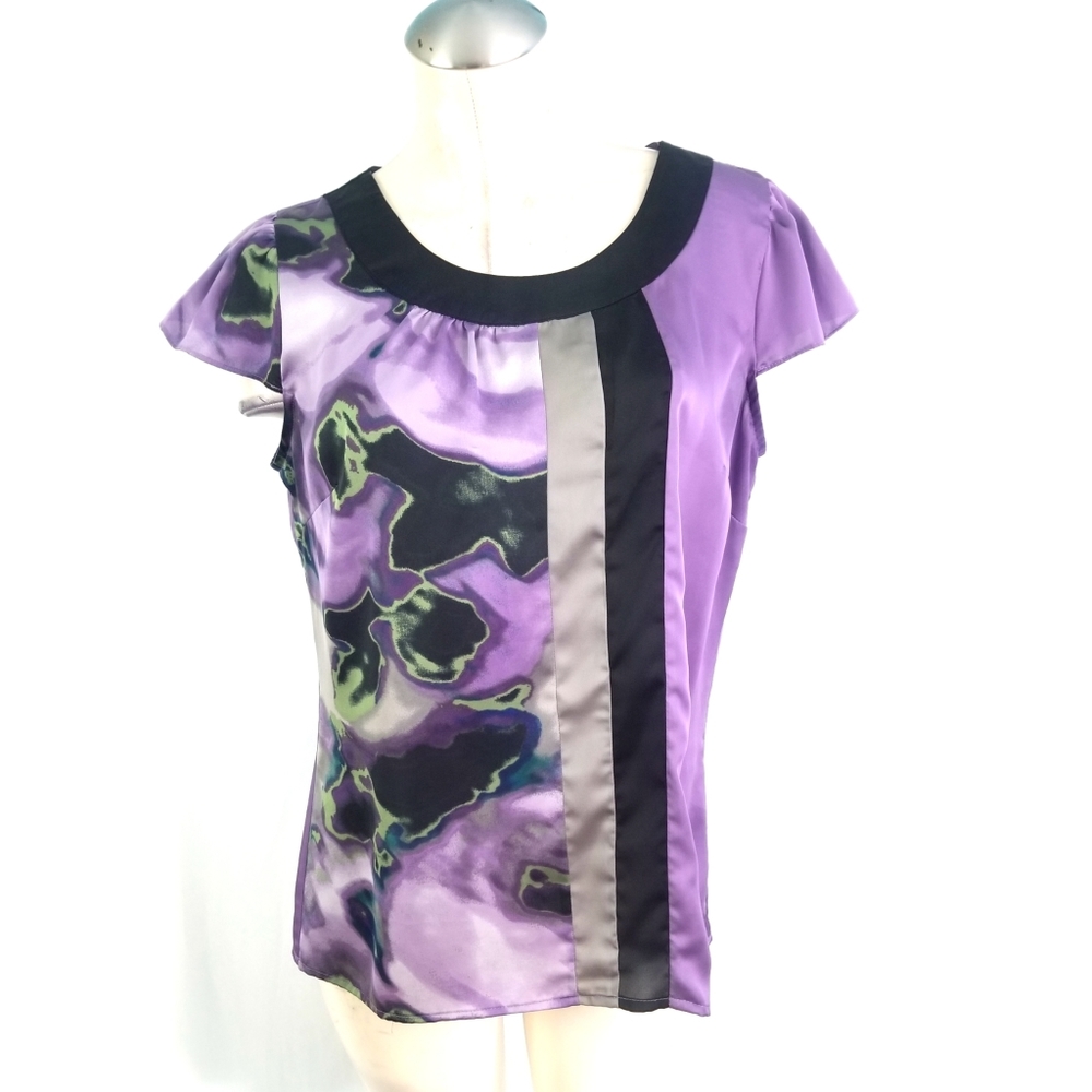 Worthington Purple and Black Women's Top